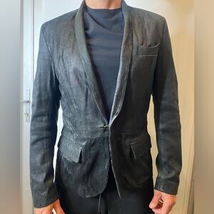 Diesel Black Gold Mens leather jacket.